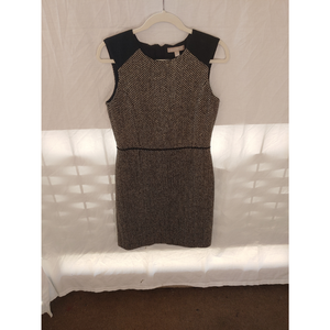 Banana Republic Black and Gold Mini Dress